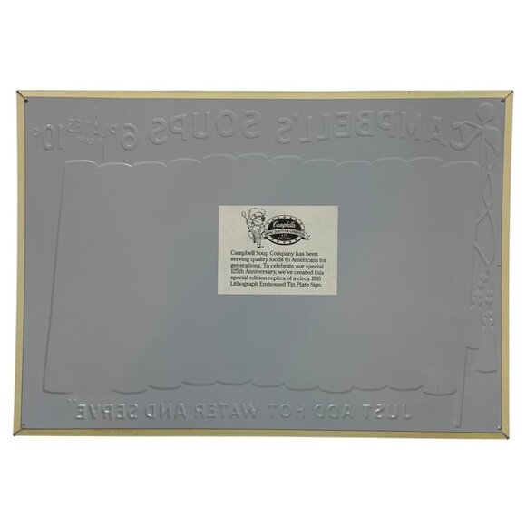 Campbells Soup Retro Metal Sign American Flag Design AAA Sign Co Coitsville Ohio - Picture 2 of 3